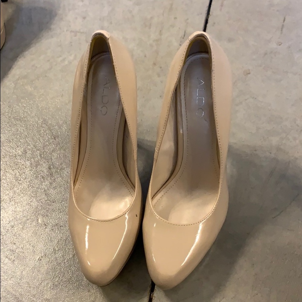 Nude heels.